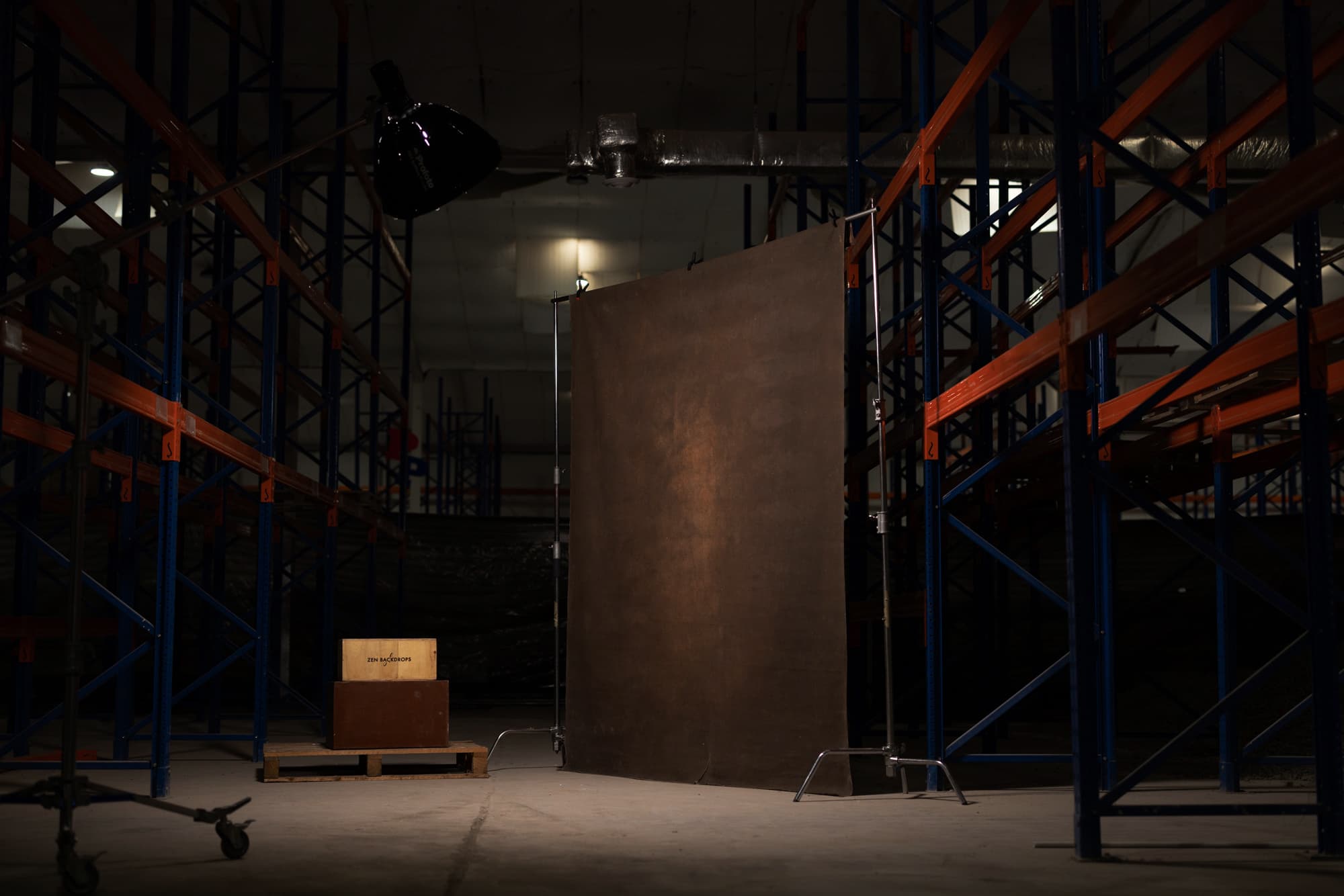 Artisan backdrop in studio