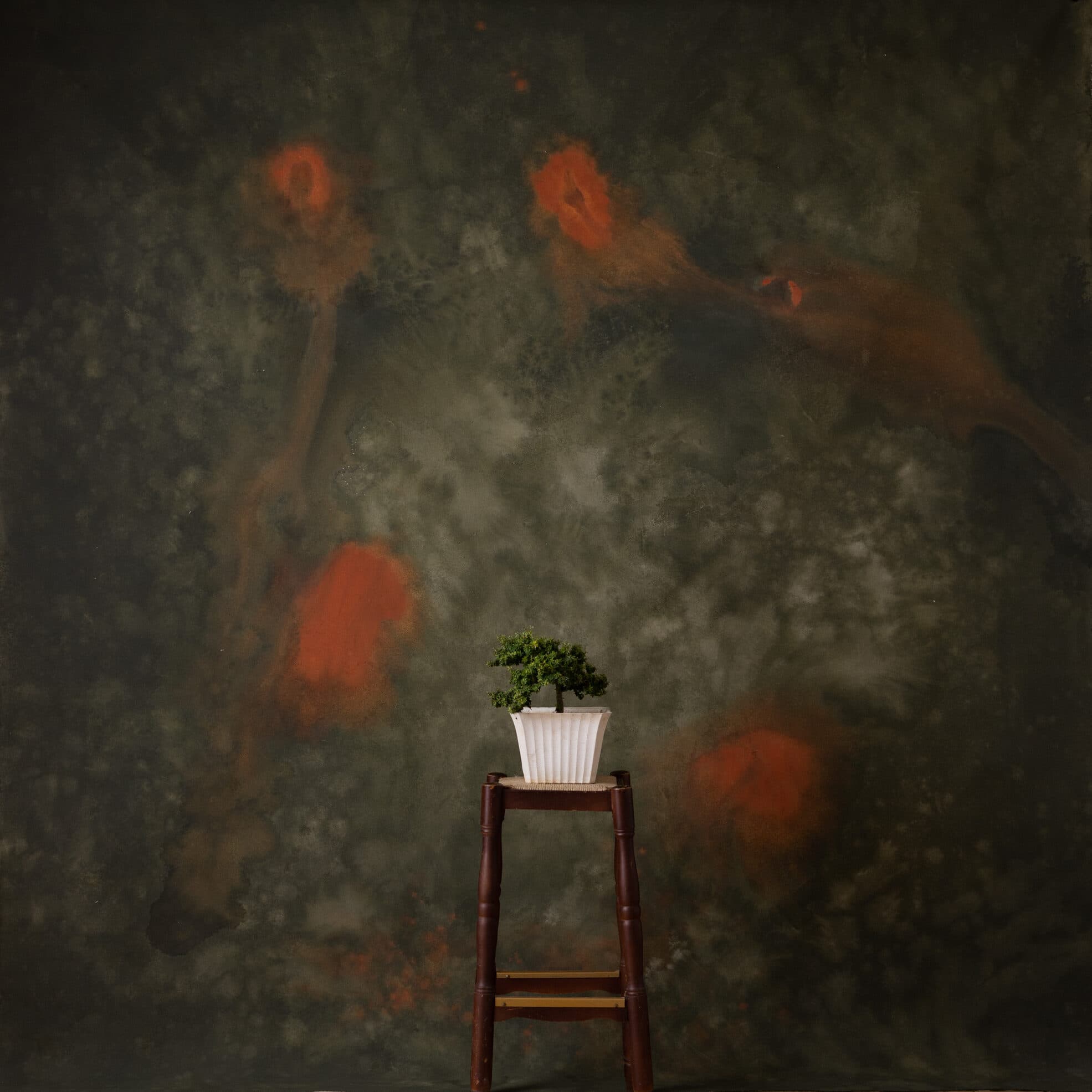 Almond Frost Painted Canvas Backdrop (RN#284)